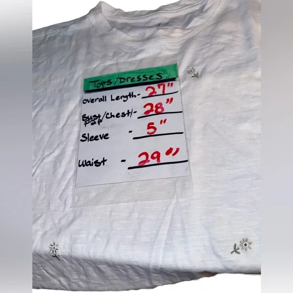 24/7 Dawson Embroidered Floral Crew Neck Tee 3x NWOT - Picture 10 of 10